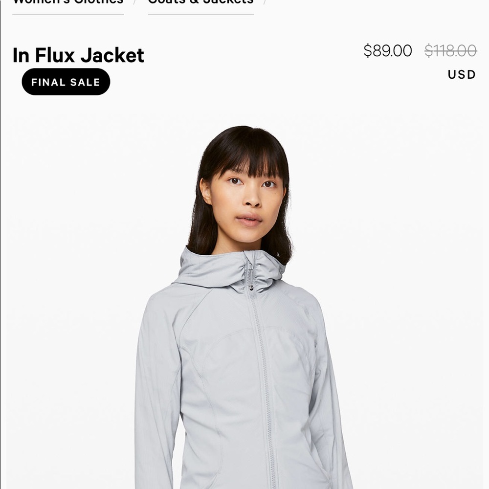 Lululemon in flux jacket